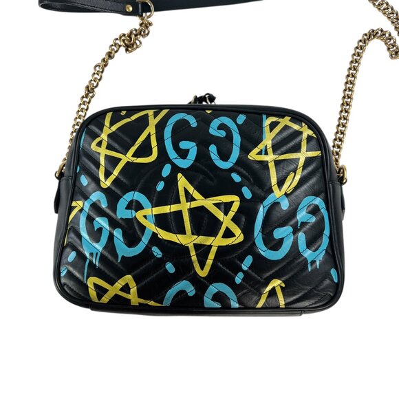 Gucci Marmont Ghost Leather Crossbody Bag - Picture 2 of 9